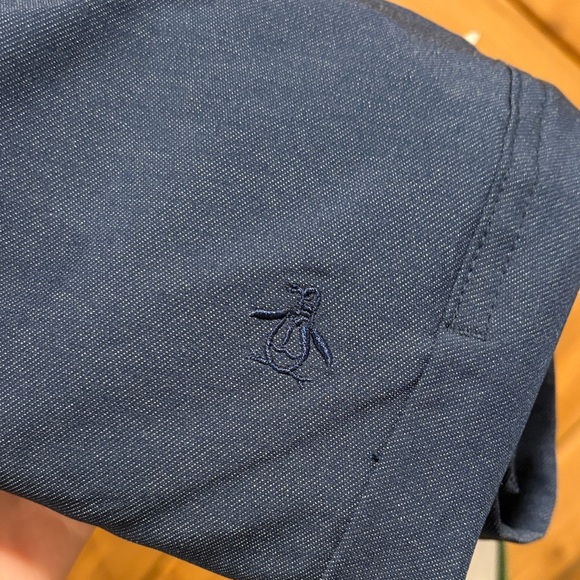 Original Penguin Stretch Navy Blue Pants 34x30 - Picture 6 of 6